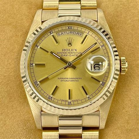 rolex day date president 1991 anniversary|rolex day date president yellow gold.